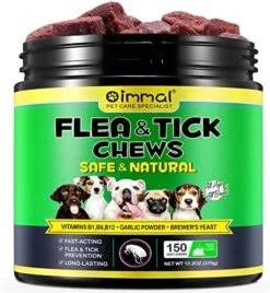 Flea And Tick Prevention For Dogs Chewable Flea And Ticks Treats, 150PCS Dog Flea & Tick Prevention Control Supplement, Flea And Tick Chews For Dogs, Oral Flea Pills For Dogs (Peking Duck Flavor) -Dog Supply Store 51XIjpynoFL. AC 1