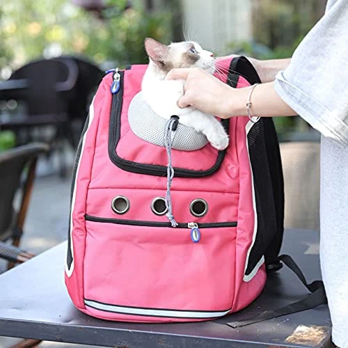 JOZZY Pet Travel Bag Cat Carrier Bag Backpack Small Dog Carriers Travel Transport Bags Outdoor Portable Oxford Mesh Pets Puppy Kitten Backpack Bag (Color : Black) 7 JOZZY Pet Travel Bag Cat Carrier Bag Backpack Small Dog Carriers Travel Transport Bags Outdoor Portable Oxford Mesh Pets Puppy Kitten Backpack Bag (Color : Black) - Image 5