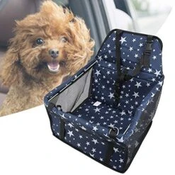 Dog Booster Seat,plplaaoo Dog Car Seat, Pet Car Seat For Back And Front Seat, Oxford Cloth Pet Dog Cat Car Front Seat, Non Slip Mat Basket Pet Safety Carrier, Car Seat For Dogs Cats[Blue Black] -Dog Supply Store 51XqEefRWuL