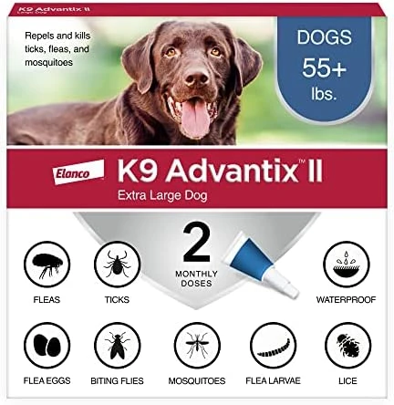 K9 Advantix II XL Dog Vet-Recommended Flea, Tick & Mosquito Treatment & Prevention | Dogs Over 55 Lbs. | 2-Mo Supply 15 K9 Advantix II XL Dog Vet-Recommended Flea, Tick & Mosquito Treatment & Prevention | Dogs Over 55 Lbs. | 2-Mo Supply - Image 13