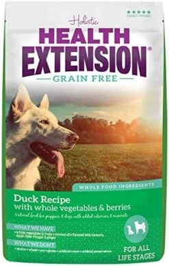 Health Extension Dry Dog Food, Natural Food With Added Vitamins & Minerals, Suitable For All Puppies, Grain Free, Salmon Recipe With Whole Vegetable & Berries (10 Pound) 31 Health Extension Dry Dog Food, Natural Food With Added Vitamins & Minerals, Suitable For All Puppies, Grain Free, Salmon Recipe With Whole Vegetable & Berries (10 Pound) -Dog Supply Store 51Y7OKanL. AC 3