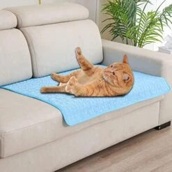 Clinmday Pet Blanket,Soft Comfortable Non-Slip Summer Pet Mattress Cat Dog Sleeping Cushion Pet Supplies Sleeping Mat Washable Coffee XL -Dog Supply Store 51YB F26A L. AC 1