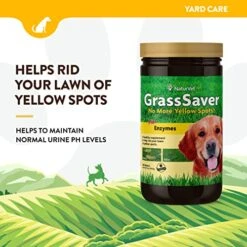 NaturVet GrassSaver| Wafers For Dogs – Help Keep Grass Green, Rid Your Lawn Of Yellow Patches Caused By Dog Urine| No More Yellow Spots| DL-Methionine & Enzymes – 300 Ct -Dog Supply Store 51YlNixsRRL