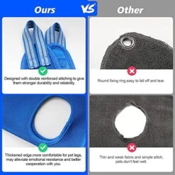 Pet Grooming For Dog Grooming Harness For Nail Trimming Pet Grooming Sling Helper Holder Pet Supplies Plus Shirt (Blue, M) -Dog Supply Store 51ZAMG0XUML