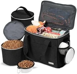 BAGLHER Dog Travel Bag Backpack Pet Supplies Backpack Pet Accessories Storage Bag 5-Piece Set With Shoulder Strap 2 Lined Pet Food Containers 4 Foldable Feeding Bowls Essential Kit For Pet Travel 16 BAGLHER Dog Travel Bag Backpack Pet Supplies Backpack Pet Accessories Storage Bag 5-Piece Set With Shoulder Strap 2 Lined Pet Food Containers 4 Foldable Feeding Bowls Essential Kit For Pet Travel -Dog Supply Store 51ZostOX UL. AC