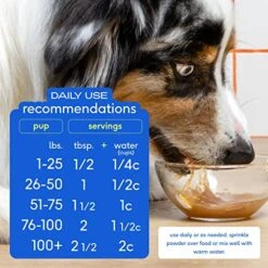 Native Pet Bone Broth For Dogs | Dog Food Topper For Picky Eaters | Dog Gravy Topper For Dry Food | Protein Powder For Dogs | Beef Flavored Bone Broth Powder For Dogs | Bone Broth For Cats | 4.75oz -Dog Supply Store 51af4DGLgwL