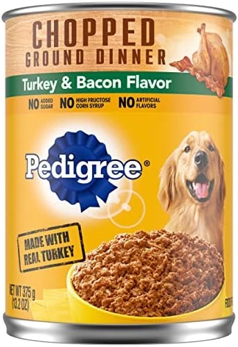 PEDIGREE CHOPPED GROUND DINNER Adult Canned Soft Wet Dog Food Beef, Bacon & Cheese Flavor, 22 Oz. Cans (Pack Of 12) 8 PEDIGREE CHOPPED GROUND DINNER Adult Canned Soft Wet Dog Food Beef, Bacon & Cheese Flavor, 22 Oz. Cans (Pack Of 12) - Image 6