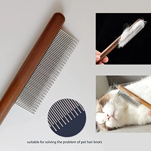Zentric Magic Pet Comb, Zentric Multifunctional Pet Hair Comb Flea And Tear Stain Removal,dog Comb, Flea Comb For Dogs And Cats, Pet Comb (1 Pair, White) 6 Zentric Magic Pet Comb, Zentric Multifunctional Pet Hair Comb Flea And Tear Stain Removal,dog Comb, Flea Comb For Dogs And Cats, Pet Comb (1 Pair, White) - Image 5