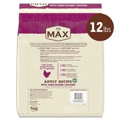 Nutro MAX Adult Recipe Dry Dog Food With Farm Raised Chicken, 12 LB Bag 12 Nutro MAX Adult Recipe Dry Dog Food With Farm Raised Chicken, 12 LB Bag -Dog Supply Store 51bNfMCjuQL