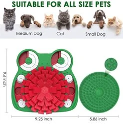 Lalolee Dog Puzzle Toys, 3-in-1 Dog Puzzles With Licking Pad And Slow Food, Stress Relief Interactive Dog Toy For Feeding (Green) 10 Lalolee Dog Puzzle Toys, 3-in-1 Dog Puzzles With Licking Pad And Slow Food, Stress Relief Interactive Dog Toy For Feeding (Green) -Dog Supply Store 51c984JuHVL