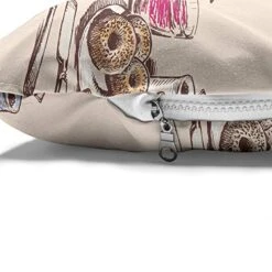 Ambesonne Breakfast Pet Bed, Coffee Donuts And Juices On The Table Morning Routine Cooking Food Theme, Chew Resistant Pad For Dogs And Cats Cushion With Removable Cover, 24" X 39", Beige And Brown 9 Ambesonne Breakfast Pet Bed, Coffee Donuts And Juices On The Table Morning Routine Cooking Food Theme, Chew Resistant Pad For Dogs And Cats Cushion With Removable Cover, 24" X 39", Beige And Brown -Dog Supply Store 51cLQVuC5NL