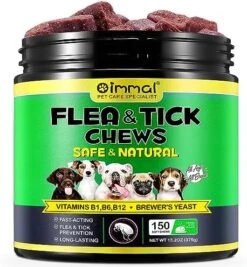 Flea & Tick Prevention For Dogs Chewable, Natural Flea And Tick Supplement For Dogs, 150 Flea And Tick Chews For Dogs, Oral Flea Pills For All Breeds And Ages Dogs -Dog Supply Store 51cPg fE5YL. AC