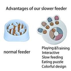 NENGISK Dog Slow Feeder, Food Treat Dispenser, Interactive Training Toy, Playing Feeder, Improve Intelligence, Fun Puzzle Game Toy For Pets, Aid Pets Digestion ABS Colorful Medium Size (Green) -Dog Supply Store 51cYuawLb6L