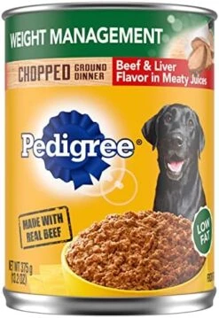 PEDIGREE CHOPPED GROUND DINNER Weight Management Adult Canned Soft Wet Dog Food, Chicken & Rice Flavor, 13.2 Oz. Cans (Pack Of 12) -Dog Supply Store 51dBgwaR78L. AC
