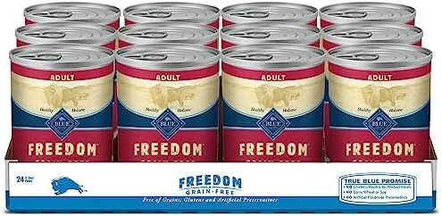Blue Buffalo Freedom Grain Free Natural Adult Wet Dog Food, Beef 12.5oz Cans (Pack Of 12) 7 Blue Buffalo Freedom Grain Free Natural Adult Wet Dog Food, Beef 12.5oz Cans (Pack Of 12) - Image 5