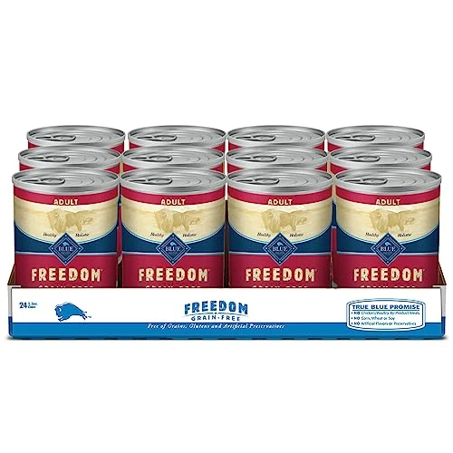 Blue Buffalo Freedom Grain Free Natural Adult Wet Dog Food, Beef 12.5oz Cans (Pack Of 12) 3 Blue Buffalo Freedom Grain Free Natural Adult Wet Dog Food, Beef 12.5oz Cans (Pack Of 12)