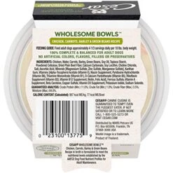 CESAR WHOLESOME BOWLS Adult Soft Wet Dog Food Toppers Chicken, Carrots, Barley & Green Beans Recipe, (10) 3 Oz. Bowls 10 CESAR WHOLESOME BOWLS Adult Soft Wet Dog Food Toppers Chicken, Carrots, Barley & Green Beans Recipe, (10) 3 Oz. Bowls -Dog Supply Store 51fRmi0lrxL