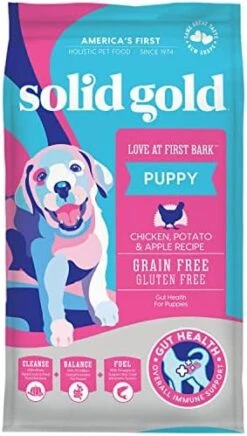 Solid Gold Dry Puppy Food W/Nutrientboost - Made With Real Chicken & Nutritious Superfoods - Love At First Bark Grain Free Puppy Dry Food For Healthy Growth, Energy And Gut Wellness - 3.75 LB Bag -Dog Supply Store 51fgqMxwbZL. AC 1
