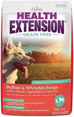 Health Extension Dry Dog Food, Natural Food With Added Vitamins & Minerals, Suitable For All Puppies, Grain Free, Salmon Recipe With Whole Vegetable & Berries (10 Pound) 9 Health Extension Dry Dog Food, Natural Food With Added Vitamins & Minerals, Suitable For All Puppies, Grain Free, Salmon Recipe With Whole Vegetable & Berries (10 Pound) - Image 7