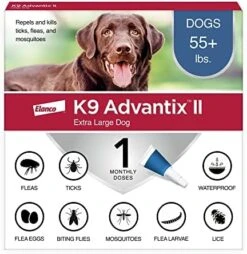 K9 Advantix II XL Dog Vet-Recommended Flea, Tick & Mosquito Treatment & Prevention | Dogs Over 55 Lbs. | 2-Mo Supply 19 K9 Advantix II XL Dog Vet-Recommended Flea, Tick & Mosquito Treatment & Prevention | Dogs Over 55 Lbs. | 2-Mo Supply -Dog Supply Store 51gemw7NrL. AC