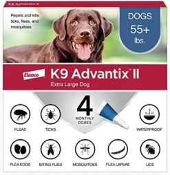 K9 Advantix II XL Dog Vet-Recommended Flea, Tick & Mosquito Treatment & Prevention | Dogs Over 55 Lbs. | 2-Mo Supply 23 K9 Advantix II XL Dog Vet-Recommended Flea, Tick & Mosquito Treatment & Prevention | Dogs Over 55 Lbs. | 2-Mo Supply -Dog Supply Store 51guFNkS4AL. AC