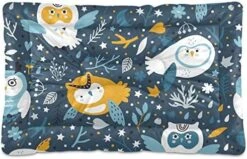 Dog Bed Cartoon Healthy Food Nuts Crate Pad Mat 24''x18'' Washable Pet Bed Cat Beds Soft Dog Mattress- Anti-Slip Kennel Pad Luxury Color -Dog Supply Store 51hQ1mynlL. AC