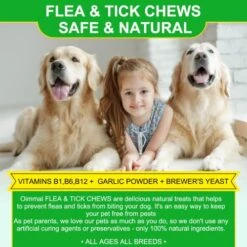 Flea And Tick Prevention For Dogs Chewable Flea And Ticks Treats, 150PCS Dog Flea & Tick Prevention Control Supplement, Flea And Tick Chews For Dogs, Oral Flea Pills For Dogs (Peking Duck Flavor) -Dog Supply Store 51i983ZmbLL