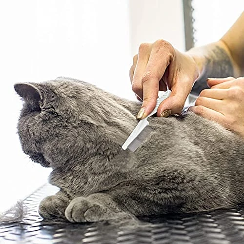 Zentric Magic Pet Comb, Zentric Multifunctional Pet Hair Comb Flea And Tear Stain Removal,dog Comb, Flea Comb For Dogs And Cats, Pet Comb (1 Pair, White) 3 Zentric Magic Pet Comb, Zentric Multifunctional Pet Hair Comb Flea And Tear Stain Removal,dog Comb, Flea Comb For Dogs And Cats, Pet Comb (1 Pair, White) - Image 2