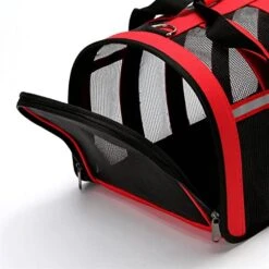 LEFEDA Dog Soft-Sided Travel Carrier Portable Pet Dog Cat Airline Bags Mesh Window Travelling Carrying Bag For Small Medium Dog Pet Backpack Carrier (Color : Greed) 19 LEFEDA Dog Soft-Sided Travel Carrier Portable Pet Dog Cat Airline Bags Mesh Window Travelling Carrying Bag For Small Medium Dog Pet Backpack Carrier (Color : Greed) -Dog Supply Store 51ixv1Yj8rL