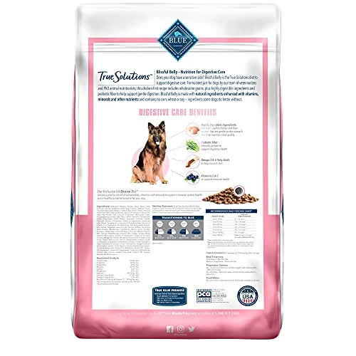 Blue Buffalo True Solutions Blissful Belly Natural Digestive Care Adult Dry Dog Food, Chicken, 11-lb 4 Blue Buffalo True Solutions Blissful Belly Natural Digestive Care Adult Dry Dog Food, Chicken, 11-lb - Image 2