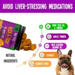 True Tails Flea And Tick Prevention For Dogs – 90 Bacon Soft Chews Dog Flea & Tick Control – Natural Flea And Tick Treatment With Garlic, Hemp, Vitamin B Complex – With No Preservatives 12 True Tails Flea And Tick Prevention For Dogs – 90 Bacon Soft Chews Dog Flea & Tick Control – Natural Flea And Tick Treatment With Garlic, Hemp, Vitamin B Complex – With No Preservatives -Dog Supply Store 51koxZzj0IL