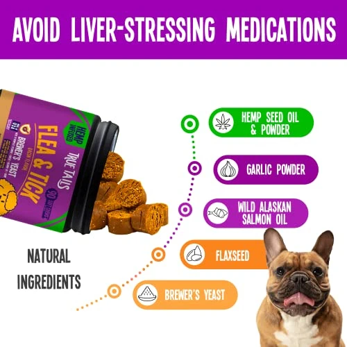 True Tails Flea And Tick Prevention For Dogs – 90 Bacon Soft Chews Dog Flea & Tick Control – Natural Flea And Tick Treatment With Garlic, Hemp, Vitamin B Complex – With No Preservatives 6 True Tails Flea And Tick Prevention For Dogs – 90 Bacon Soft Chews Dog Flea & Tick Control – Natural Flea And Tick Treatment With Garlic, Hemp, Vitamin B Complex – With No Preservatives - Image 4