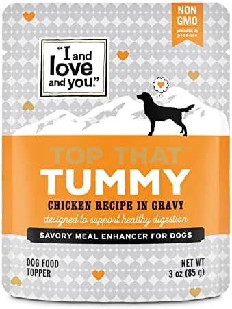 "I And Love And You" Top That Tummy Wet Dog Food Pouch, Chicken Recipe In Gravy, 3 Oz (Pack Of 12) 9 "I And Love And You" Top That Tummy Wet Dog Food Pouch, Chicken Recipe In Gravy, 3 Oz (Pack Of 12) - Image 7