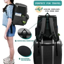 PetAmi Dog Travel Bag Backpack, Airline Approved Dog Bags For Traveling, Puppy Diaper Bag Supplies, Pet Camping Essentials Hiking Accessories Dog Mom Gift, Food Container, Collapsible Bowls, Dark Gray 20 PetAmi Dog Travel Bag Backpack, Airline Approved Dog Bags For Traveling, Puppy Diaper Bag Supplies, Pet Camping Essentials Hiking Accessories Dog Mom Gift, Food Container, Collapsible Bowls, Dark Gray -Dog Supply Store 51lLuJnGF7L