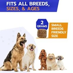 Fish Oil Omega 3 For Dogs - Allergy Relief - Joint Health - Itch Relief, Shedding - Skin And Coat Supplement - Alaskan Salmon Oil Chews - Omega 3 6 9 - EPA & DHA Fatty Acids -Dog Supply Store 51lOCD9X1aL