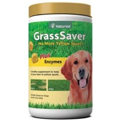 NaturVet GrassSaver| Wafers For Dogs – Help Keep Grass Green, Rid Your Lawn Of Yellow Patches Caused By Dog Urine| No More Yellow Spots| DL-Methionine & Enzymes – 300 Ct -Dog Supply Store 51lYKOciC9L