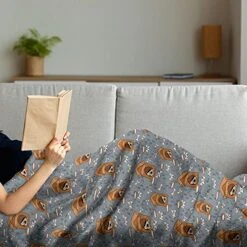 Lunarable Dog Bone Throw Blanket, Puppy Sleeping In Doghouse Pattern With Paw Printsnd Food Bowl Illustration, Flannel Fleece Accent Piece Soft Couch Cover For Adults, 50" X 70", Multicolor 15 Lunarable Dog Bone Throw Blanket, Puppy Sleeping In Doghouse Pattern With Paw Printsnd Food Bowl Illustration, Flannel Fleece Accent Piece Soft Couch Cover For Adults, 50" X 70", Multicolor -Dog Supply Store 51lYwgLGFbS