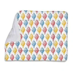 GENERIC Multicolor Self Heating Pet Pads Blanket Puppy's Pet Pad Ice Cream Cones 50s Time Colored Drawings Large Dog Bed Pad Pets Sleeping Bed Soft Warm Fluffy Kennel Pad Food Decor 22" X 28"