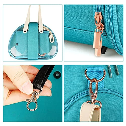 LEFEDA Portable Pet Carrier Bag Breathable Cat Bag Outdoor Travel Backpack For Cat And Dog Transparent Space Pet Backpack Bag For Cat Pet Backpack Carrier (Color : Rose Red) 7 LEFEDA Portable Pet Carrier Bag Breathable Cat Bag Outdoor Travel Backpack For Cat And Dog Transparent Space Pet Backpack Bag For Cat Pet Backpack Carrier (Color : Rose Red) - Image 5