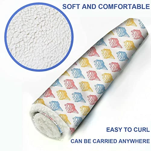 GENERIC Multicolor Self Heating Pet Pads Blanket Puppy's Pet Pad Ice Cream Cones 50s Time Colored Drawings Large Dog Bed Pad Pets Sleeping Bed Soft Warm Fluffy Kennel Pad Food Decor 22" X 28" 7 GENERIC Multicolor Self Heating Pet Pads Blanket Puppy's Pet Pad Ice Cream Cones 50s Time Colored Drawings Large Dog Bed Pad Pets Sleeping Bed Soft Warm Fluffy Kennel Pad Food Decor 22" X 28" - Image 5