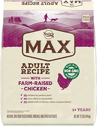 Nutro MAX Adult Recipe Dry Dog Food With Farm Raised Chicken, 12 LB Bag 10 Nutro MAX Adult Recipe Dry Dog Food With Farm Raised Chicken, 12 LB Bag - Image 8