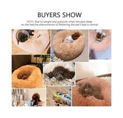 YangYan New Style Super Soft Dog Bed Round Washable Long Plush Dog Kennel Cat House Velvet Mats Sofa For Chihuahua Dog Basket Pet Bed (Color : I, Size : S 40cm) -Dog Supply Store 51mRNK6FC1L
