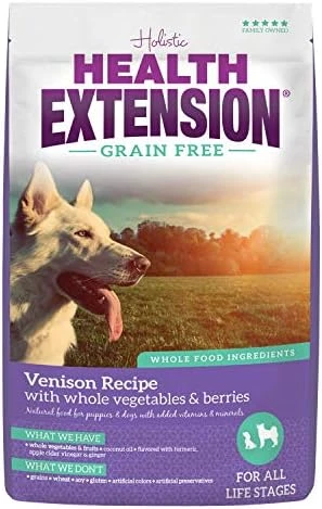 Health Extension Dry Dog Food, Natural Food With Added Vitamins & Minerals, Suitable For All Puppies, Grain Free, Salmon Recipe With Whole Vegetable & Berries (10 Pound) 10 Health Extension Dry Dog Food, Natural Food With Added Vitamins & Minerals, Suitable For All Puppies, Grain Free, Salmon Recipe With Whole Vegetable & Berries (10 Pound) - Image 8
