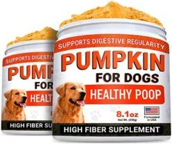 STRELLALAB Pumpkin For Dogs - 8.1oz High Fiber Powder Supplement - Stool Consistency And Softener - Diarrhea, Constipation, Upset Stomach, Food Sensitivity, Scoot - Digestion Support - Made In USA -Dog Supply Store 51nF9HK06HL. AC
