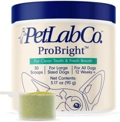 PetLab Co. ProBright Dental Powder For Dogs - Tailored Teeth Cleaning Made Easy – Specialized Dog Breath Freshener To Target Tartar And Clean Teeth -Dog Supply Store 51nOjFmUx7L. AC