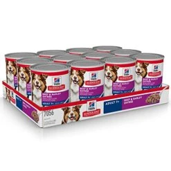 Hill's Science Diet Wet Dog Food, Adult 7+ For Senior Dogs, Beef & Barley Recipe, 13 Oz. Cans, 12-Pack -Dog Supply Store 51nfkg12ldL
