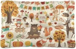 Dog Bed Cartoon Healthy Food Nuts Crate Pad Mat 24''x18'' Washable Pet Bed Cat Beds Soft Dog Mattress- Anti-Slip Kennel Pad Luxury Color -Dog Supply Store 51og4s75TzL. AC