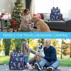 Dog Travel Backpack, Airline Approved Pet Supplies Backpack, Organizer With Poop Bag Dispenser, Multi Pocket, Waterproof Backpack With 2 Pet Food Containers For Camping, Hiking -Dog Supply Store 51osYu14CLL