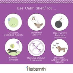 Herbsmith Calm Shen Herbal Blend For Dogs & Cats, 90 Tablets -Dog Supply Store 51pKsmIKf2L