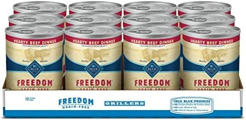 Blue Buffalo Freedom Grain Free Natural Adult Wet Dog Food, Beef 12.5oz Cans (Pack Of 12) 9 Blue Buffalo Freedom Grain Free Natural Adult Wet Dog Food, Beef 12.5oz Cans (Pack Of 12) - Image 7
